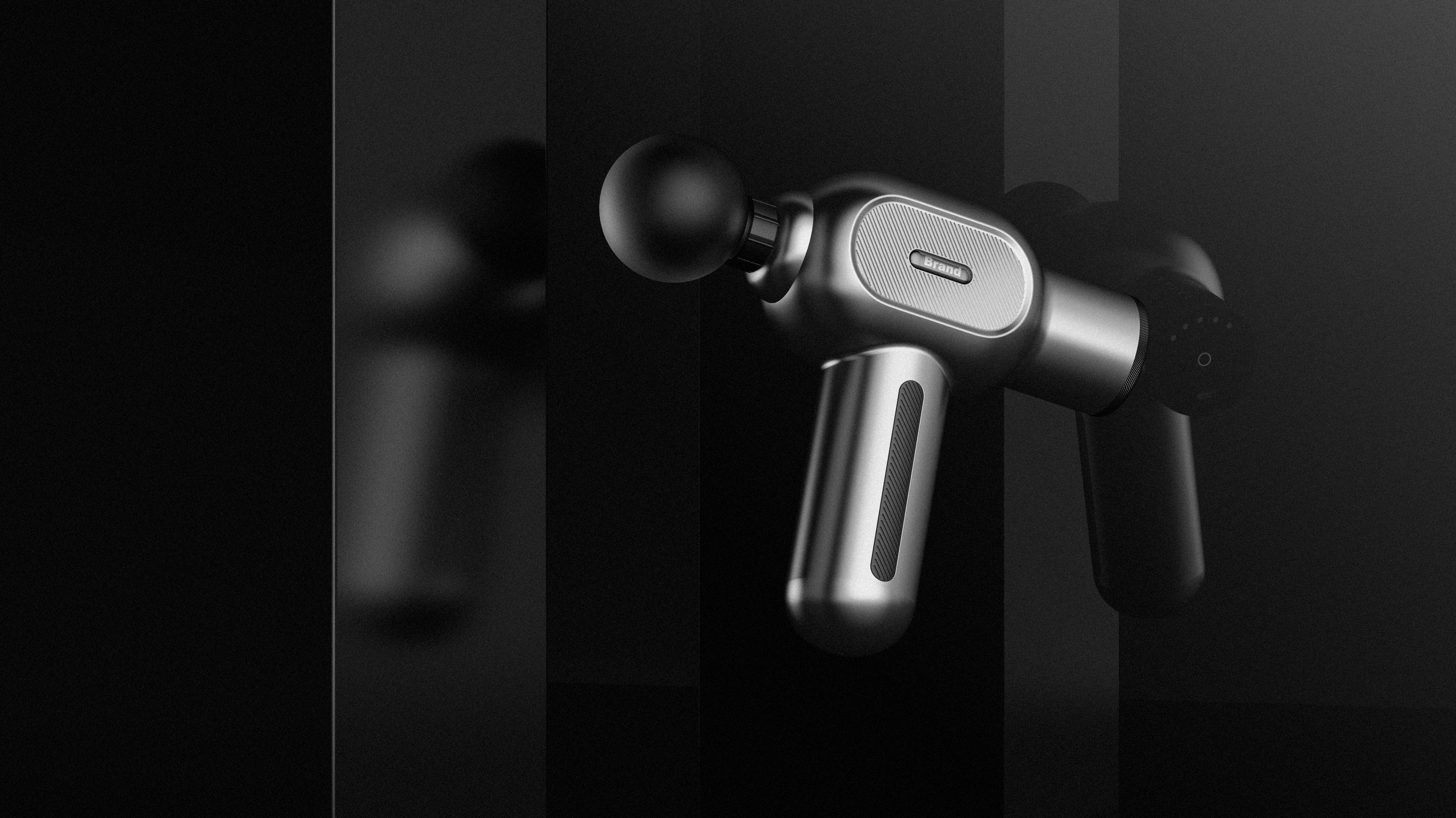 Fascia gun，electroplate，Product modeling，healthy，concept，