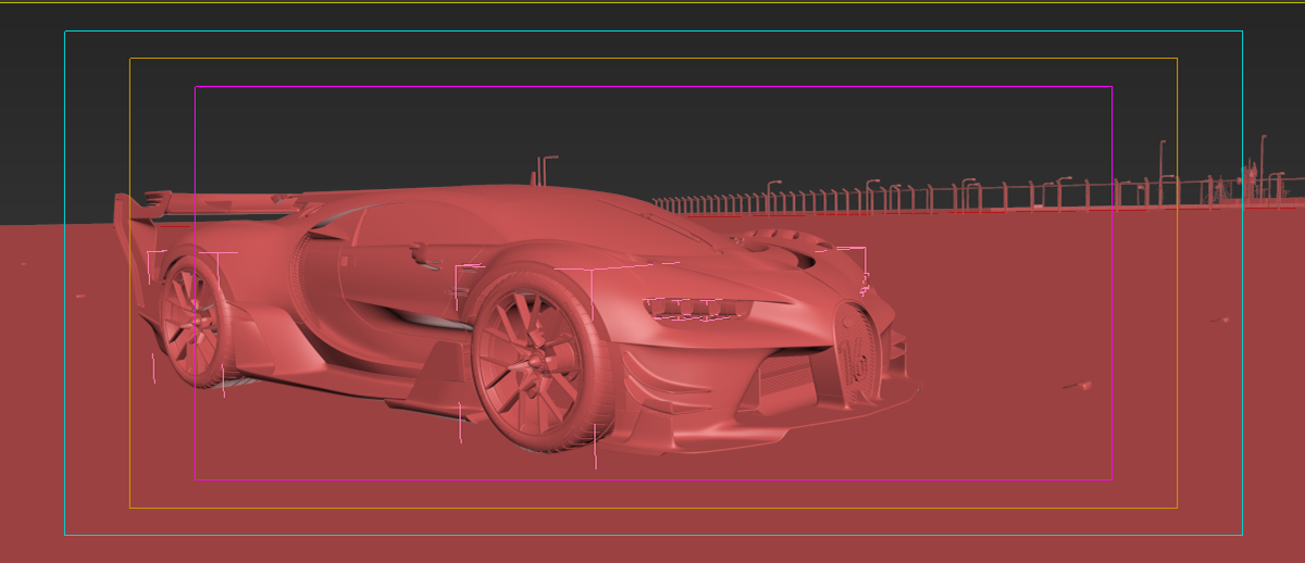 Bugatti，Chiron，Vray rendering，vehicle，