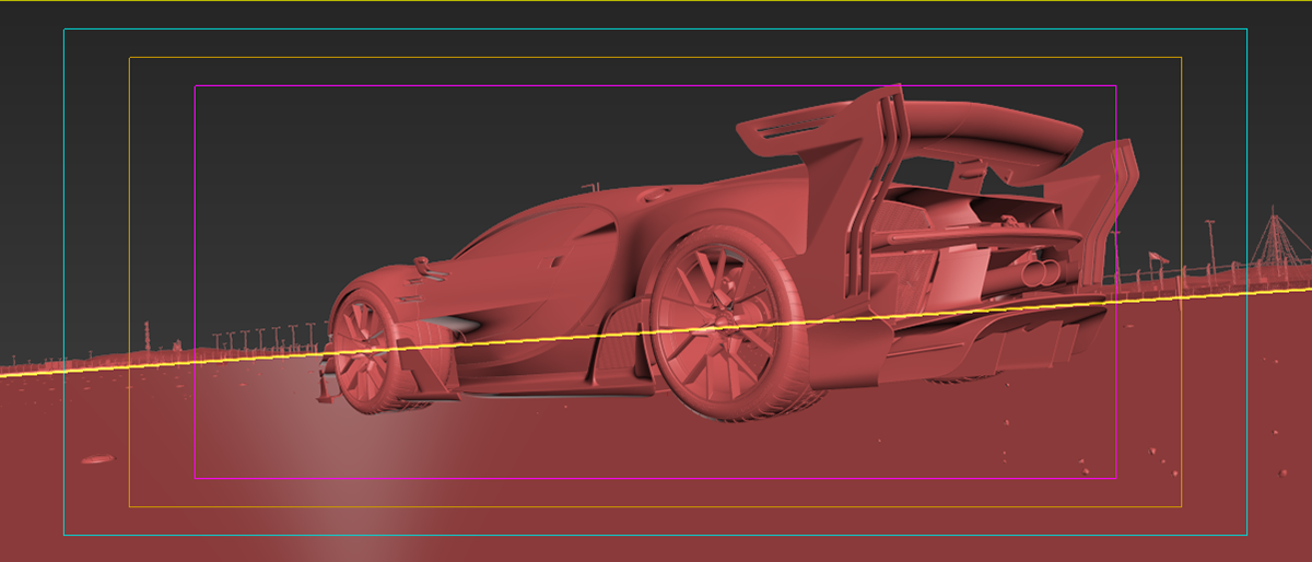 Bugatti，Chiron，Vray rendering，vehicle，