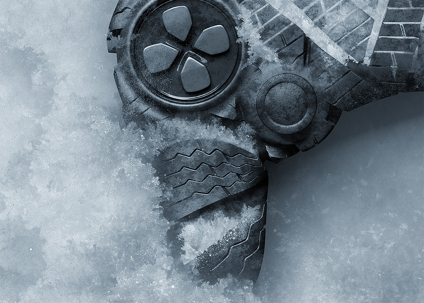 cgi，Handle，Ice and snow，tyre，