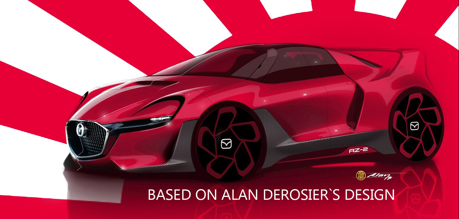 automobile，Mazda，airship，