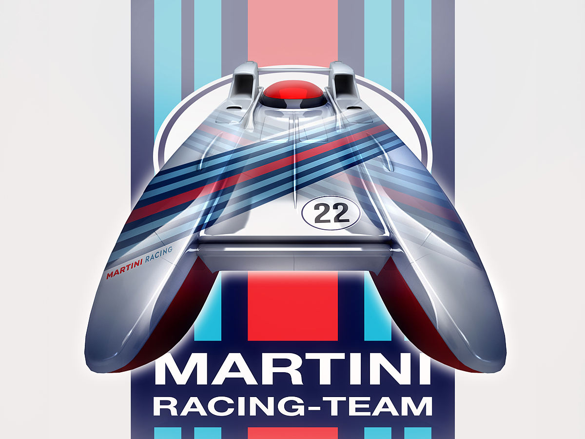 MARTINI，Boat racing，vehicle，industrial design，