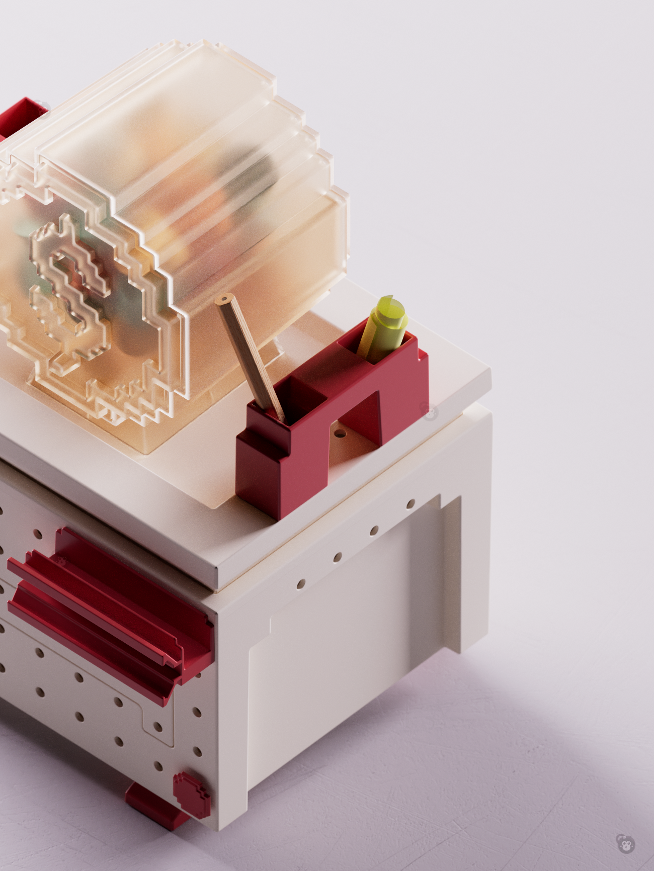 Daily Necessities，Tissue box，decompression，storage box，diy，Lucid，pray for auspiciousness，Ding，