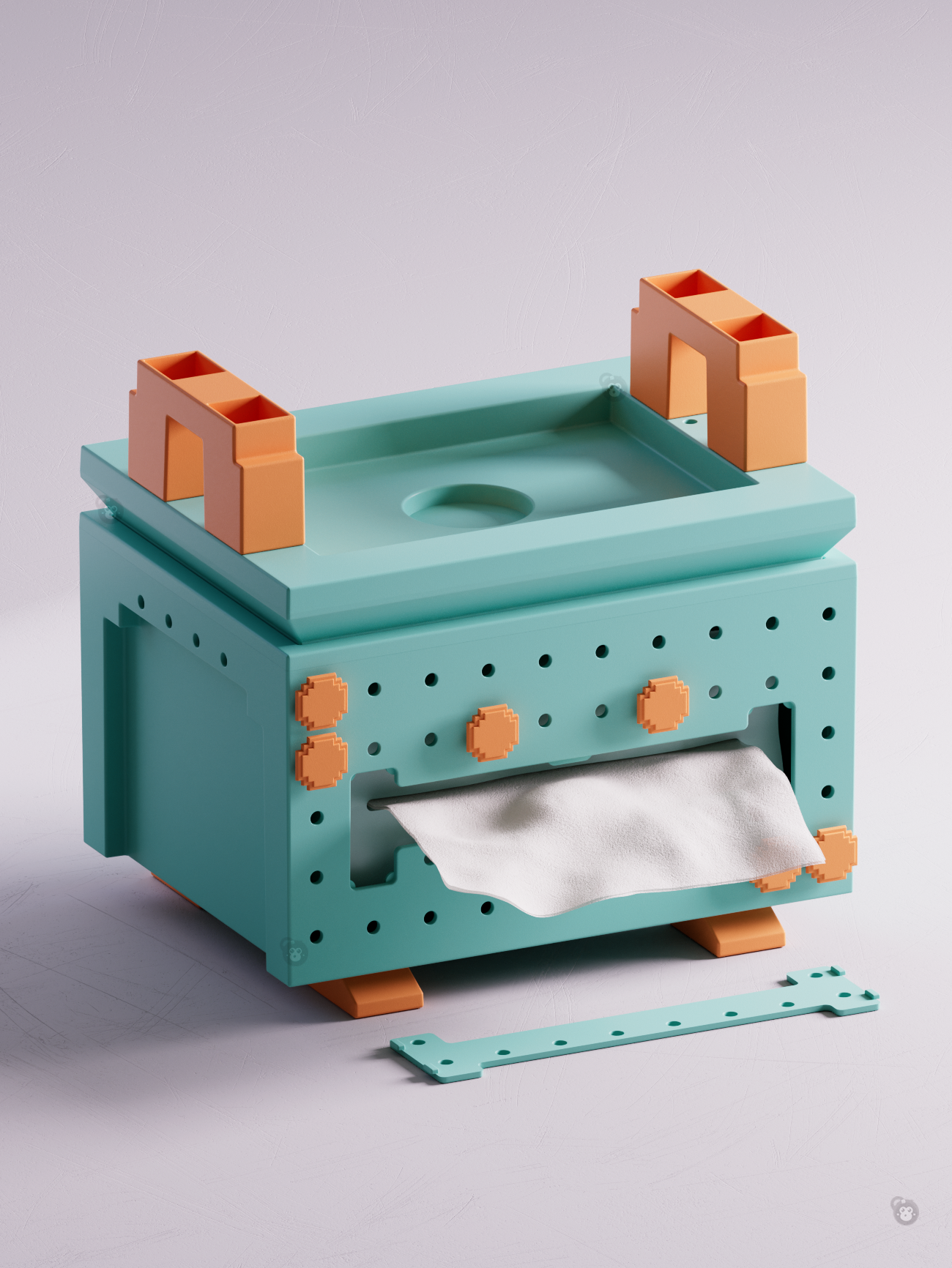 Daily Necessities，Tissue box，decompression，storage box，diy，Lucid，pray for auspiciousness，Ding，