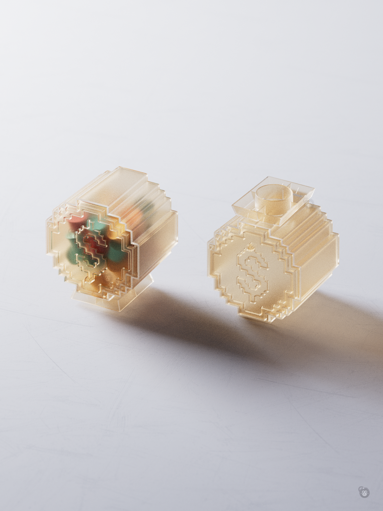 Daily Necessities，Tissue box，decompression，storage box，diy，Lucid，pray for auspiciousness，Ding，