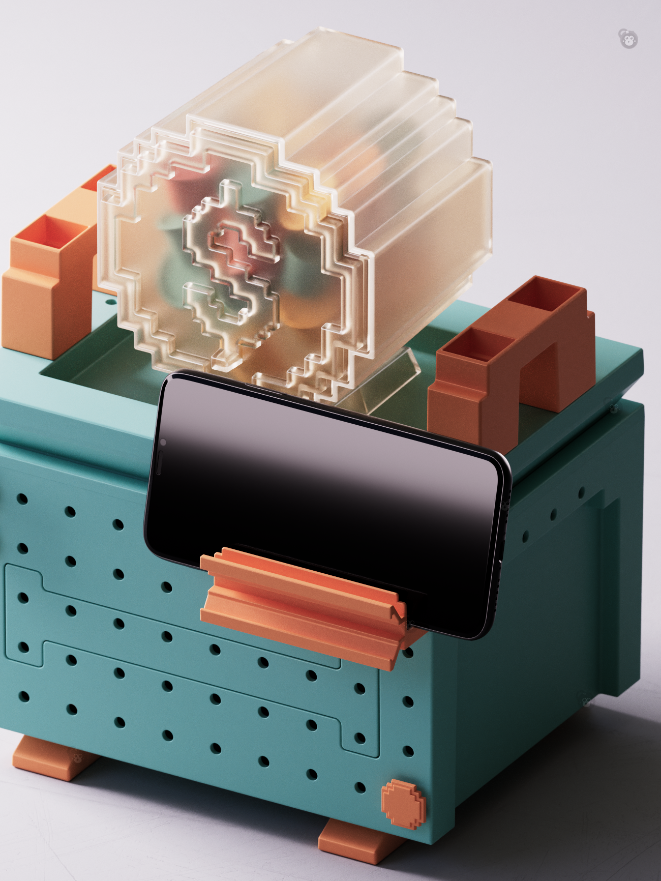 Daily Necessities，Tissue box，decompression，storage box，diy，Lucid，pray for auspiciousness，Ding，