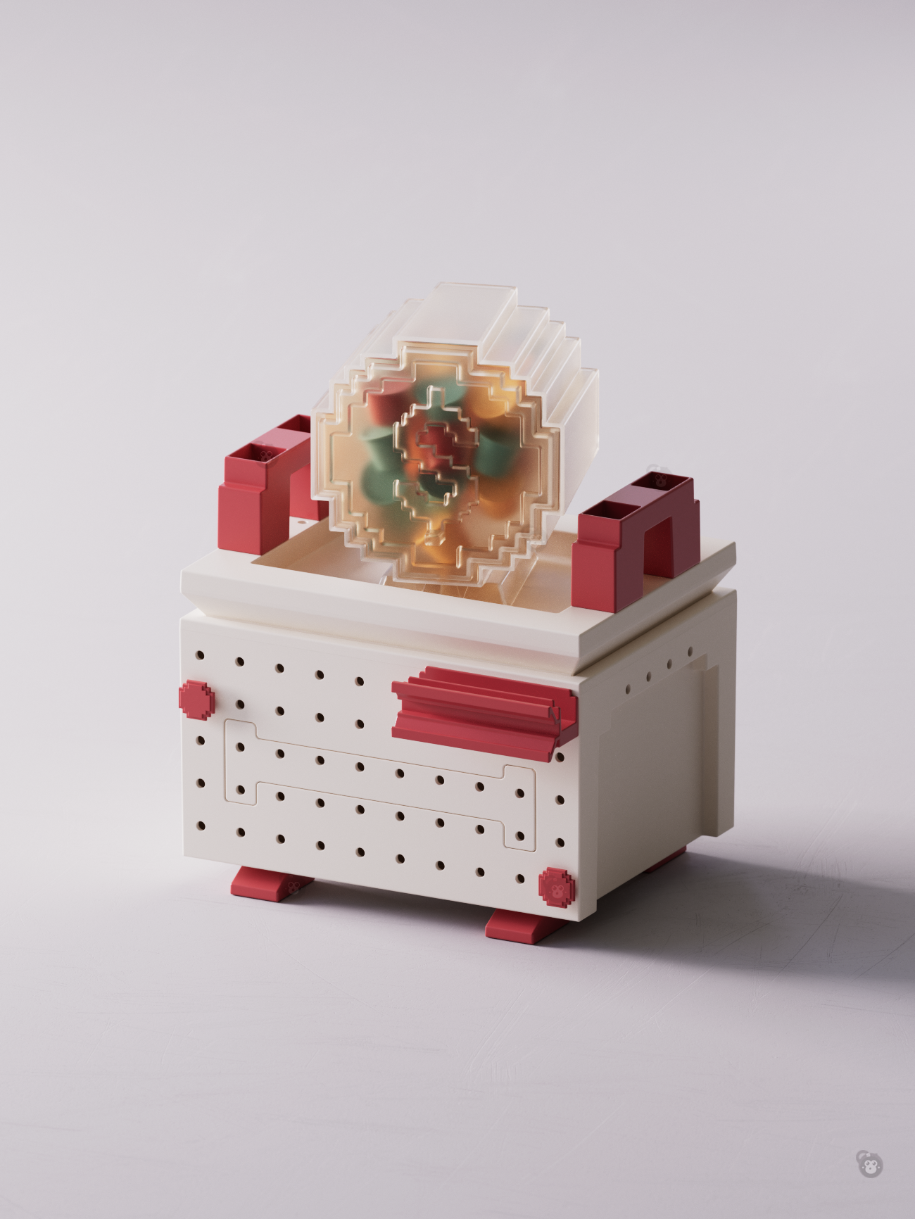 Daily Necessities，Tissue box，decompression，storage box，diy，Lucid，pray for auspiciousness，Ding，