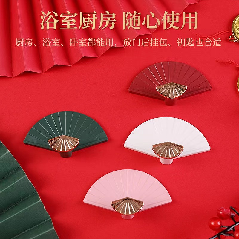 Fan，Cartoon，National style，National tide，New Chinese style，a hook，Department store，Receive，