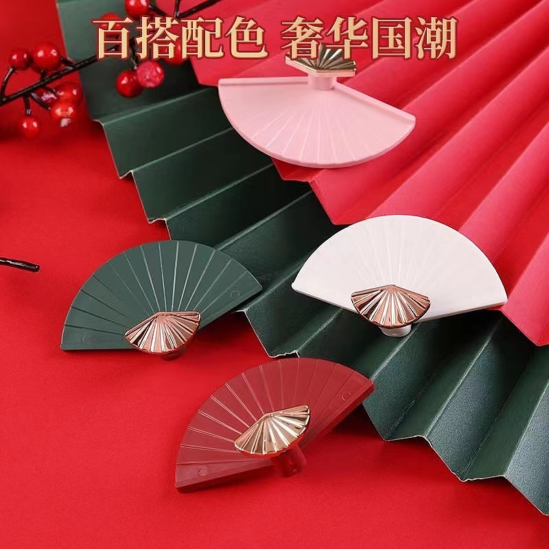 Fan，Cartoon，National style，National tide，New Chinese style，a hook，Department store，Receive，