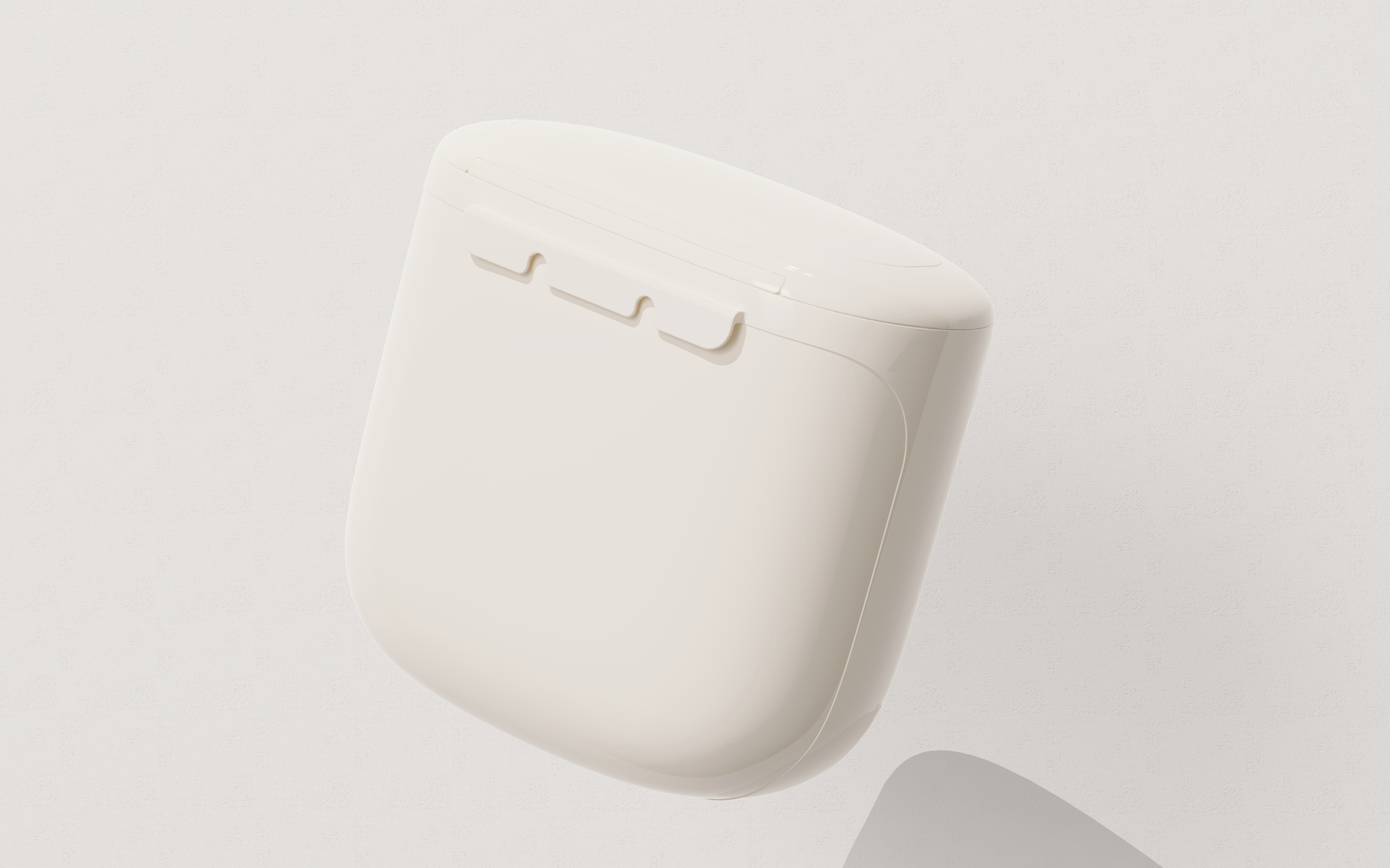 Trash can design，Wall-mounted trash can，product design，Kitchen supplies，Home design，Creative design，Commodity Design，