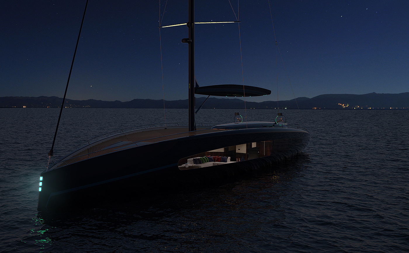 12 people，waterfall，solar energy，luxury，Sailboat，