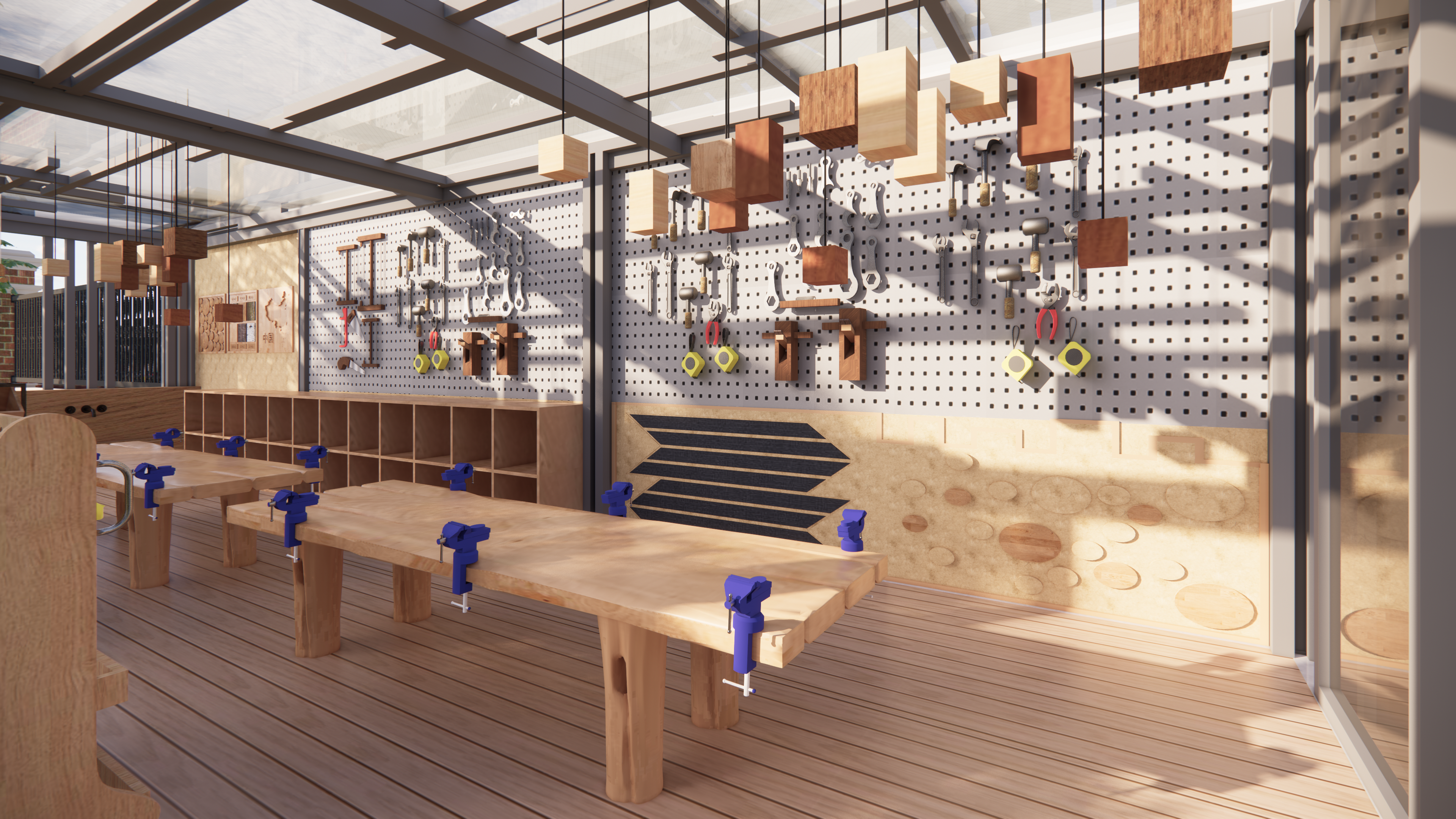 Outdoor design, planting design, toddler operation, steel frame structure,，