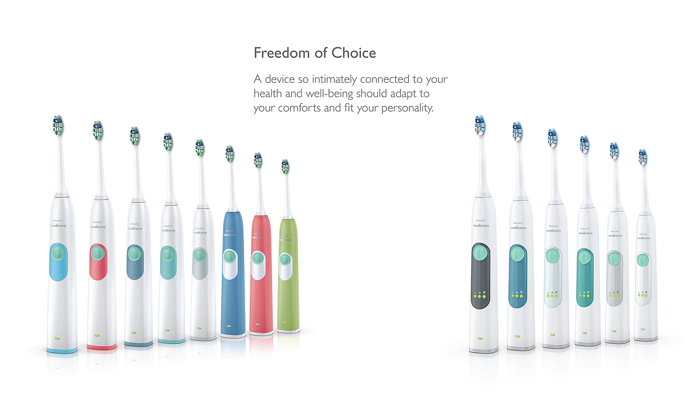 Rendering，Hand drawn manuscript，Electric toothbrush，2015if Award，Philips Sonicare，Oral care，Acoustic vibration，