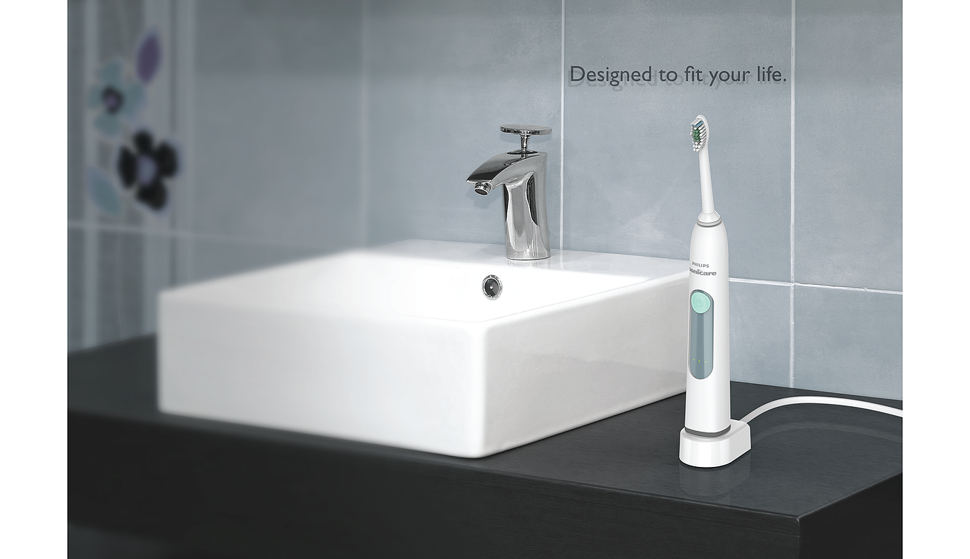 Rendering，Hand drawn manuscript，Electric toothbrush，2015if Award，Philips Sonicare，Oral care，Acoustic vibration，