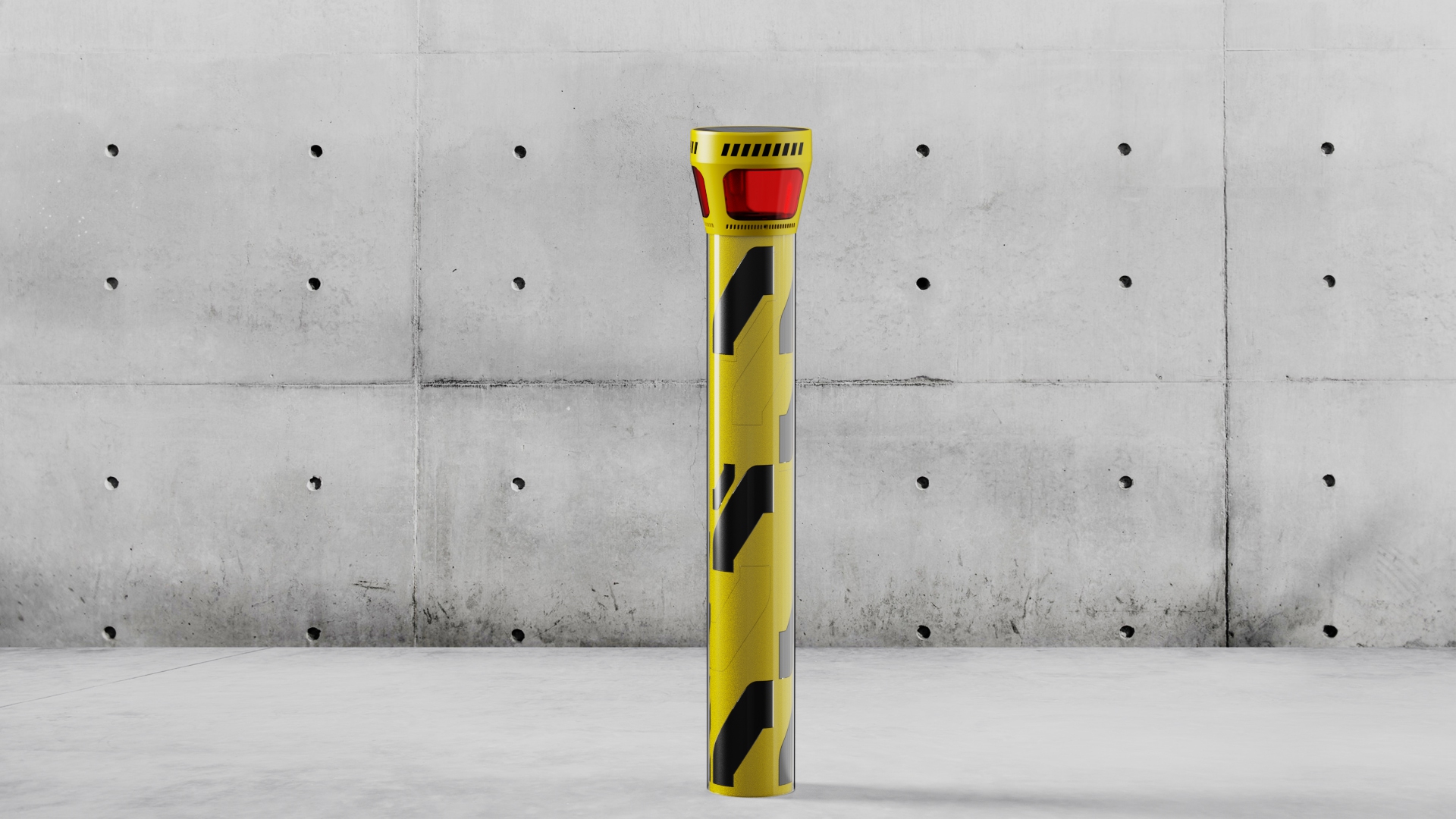 industrial design，Warning pile，regulatory system，environmental design，city equipment，