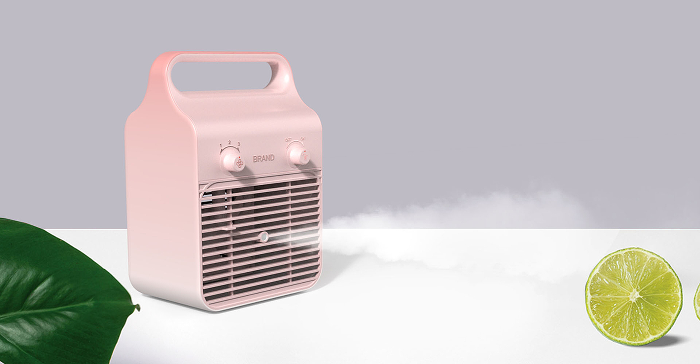 Desktop air cooler design，Air cooling fan design，product design，industrial design，Appearance and structure design，