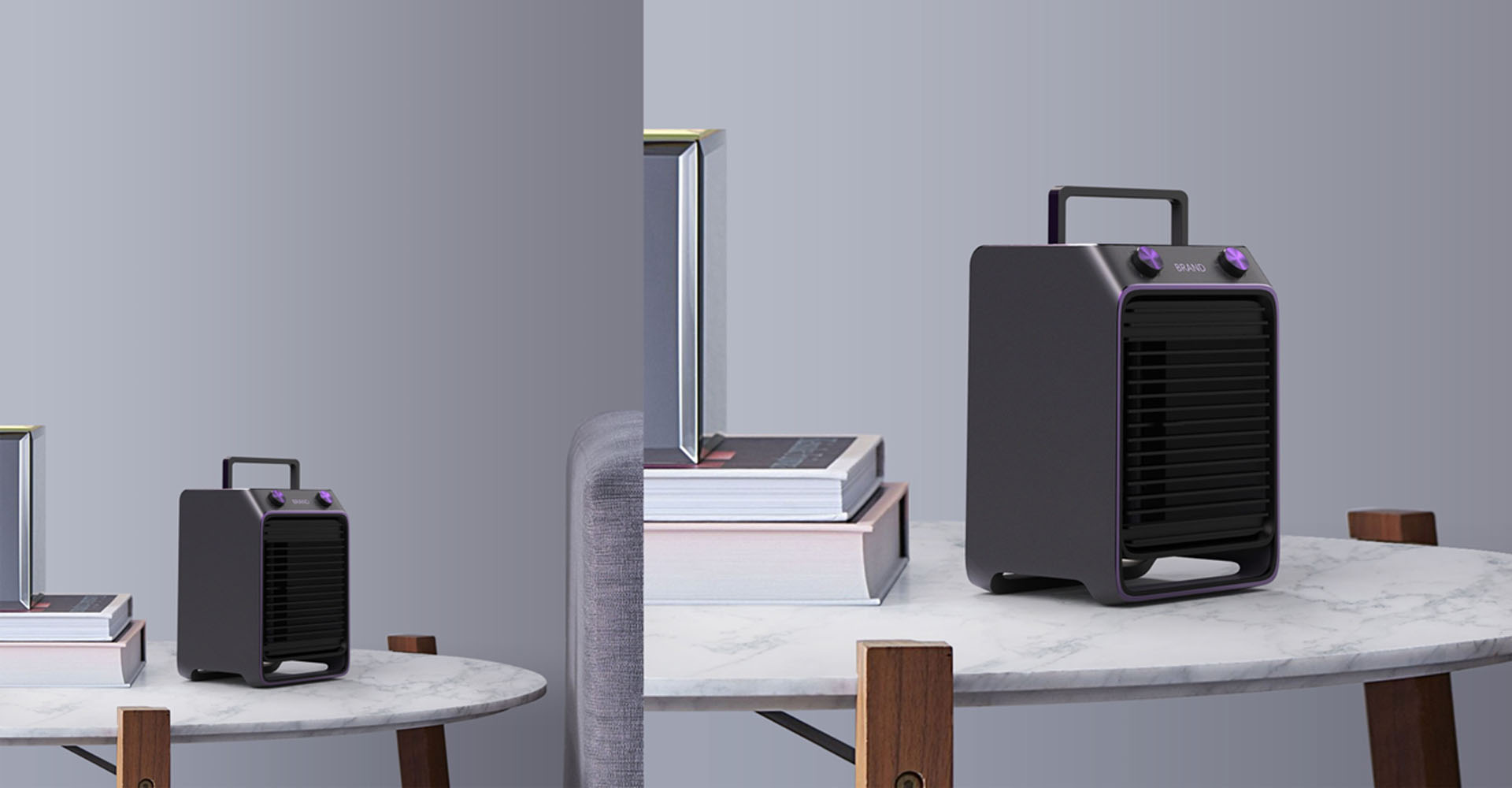 Desktop air cooler design，Air cooling fan design，product design，industrial design，Appearance and structure design，