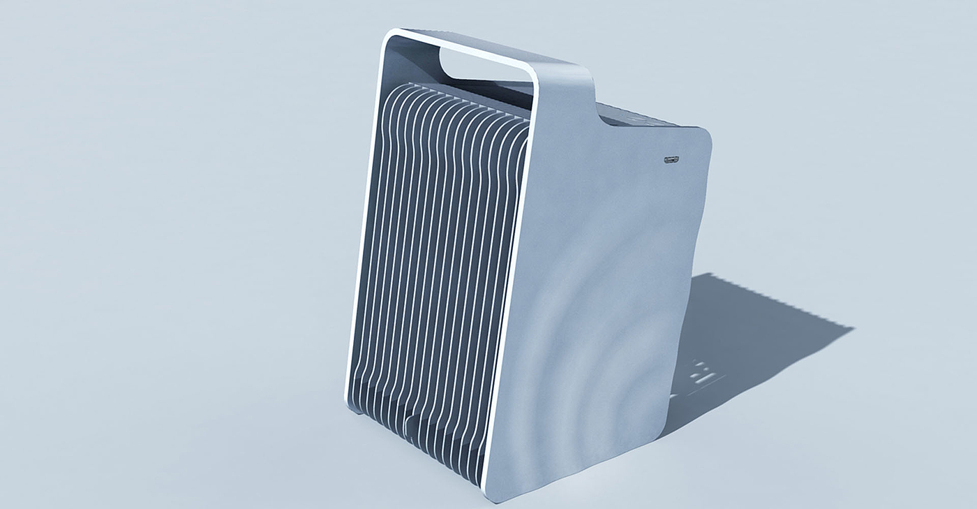 Desktop air cooler design，Air cooling fan design，product design，industrial design，Appearance and structure design，