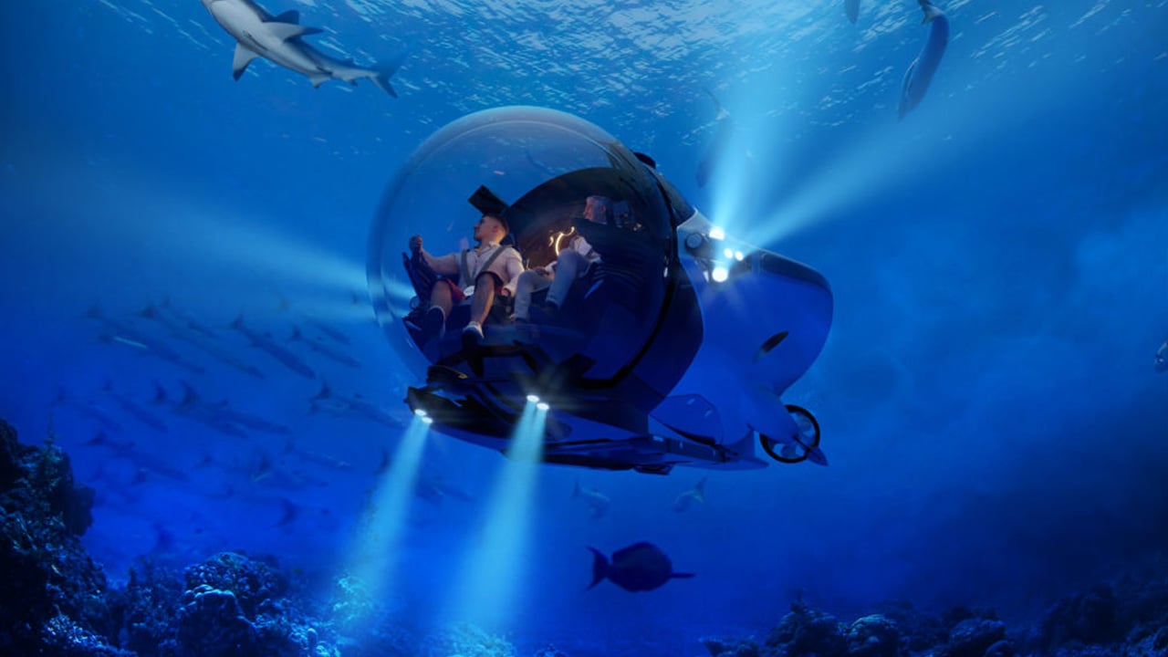 submarine，Interior，Underwater，