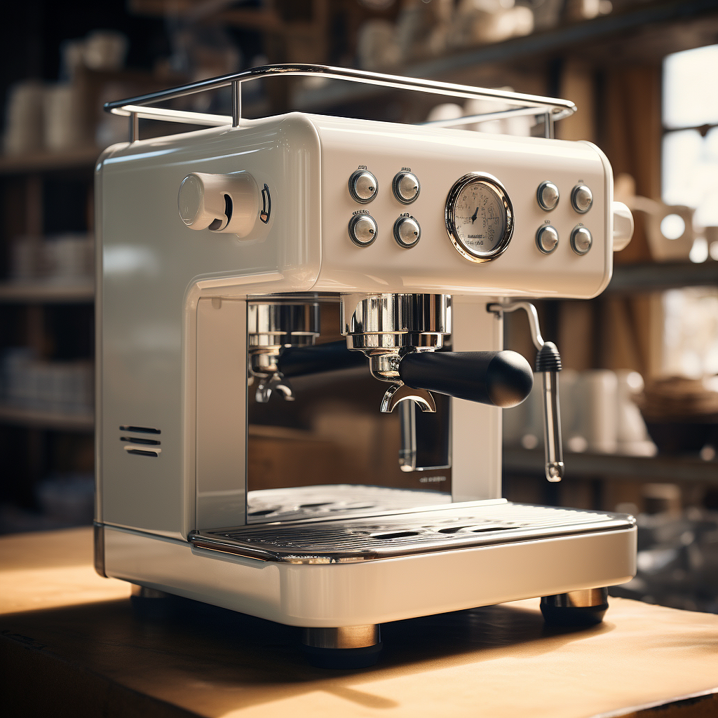 Appearance design，Structural design，Coffee machine，Retro Design ，industrial design，Household Electric Appliances，Restaurant，