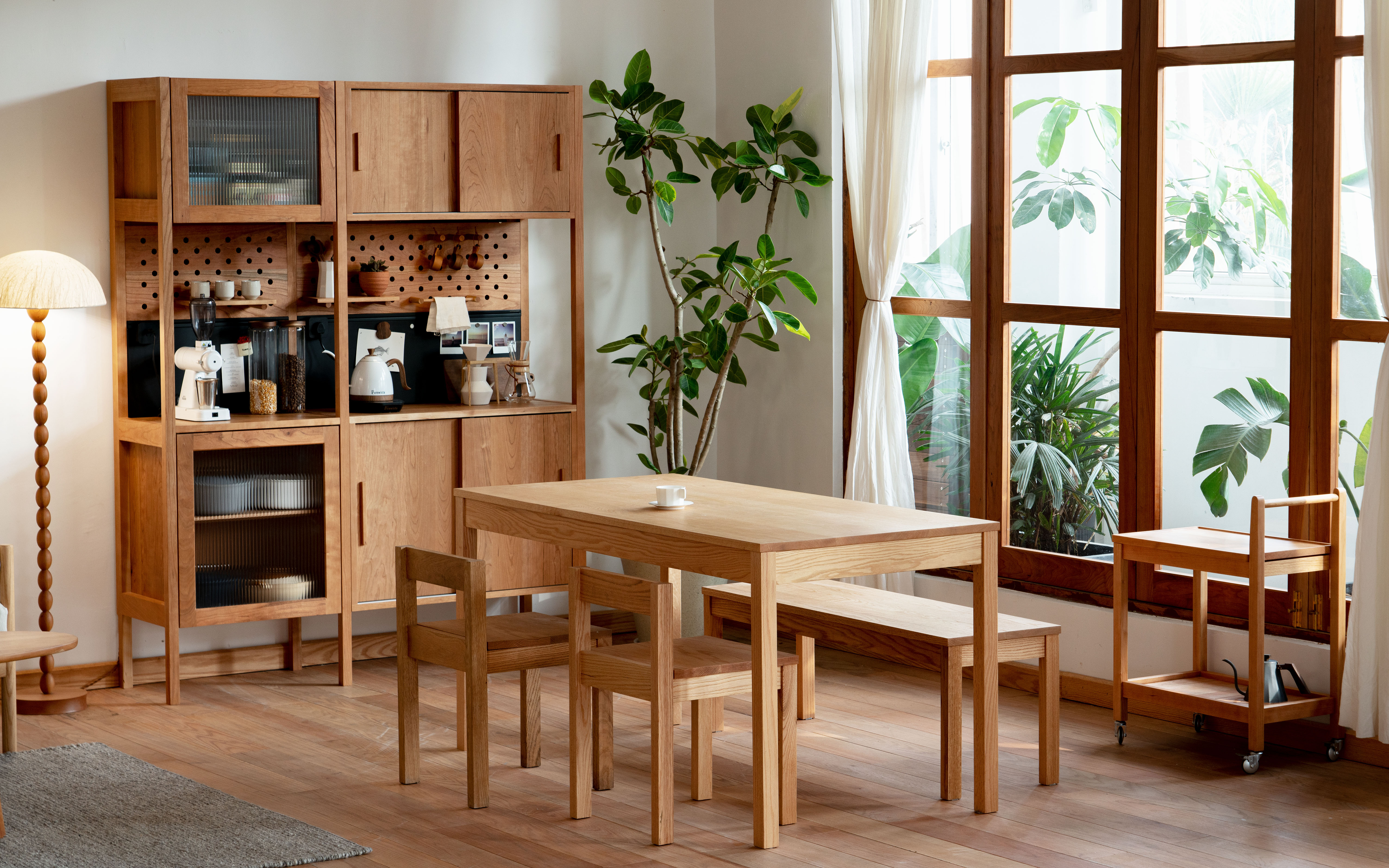 Combination Sideboard，Solid wood furniture，modularization，