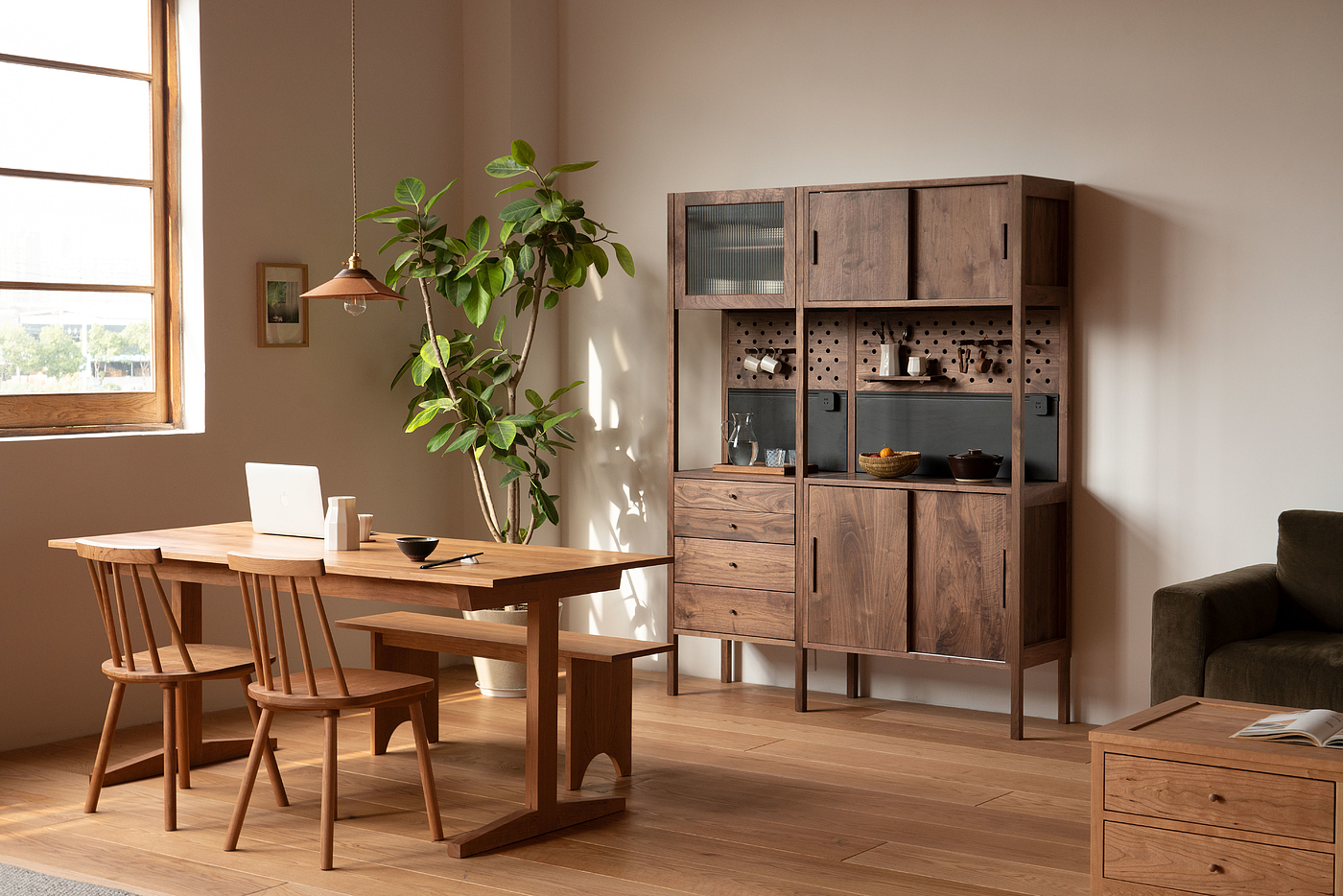 Combination Sideboard，Solid wood furniture，modularization，