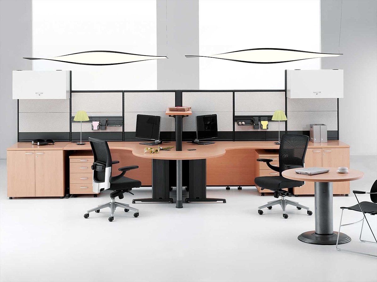 a chandelier，OLED，Twist，Aluminum frame，office，