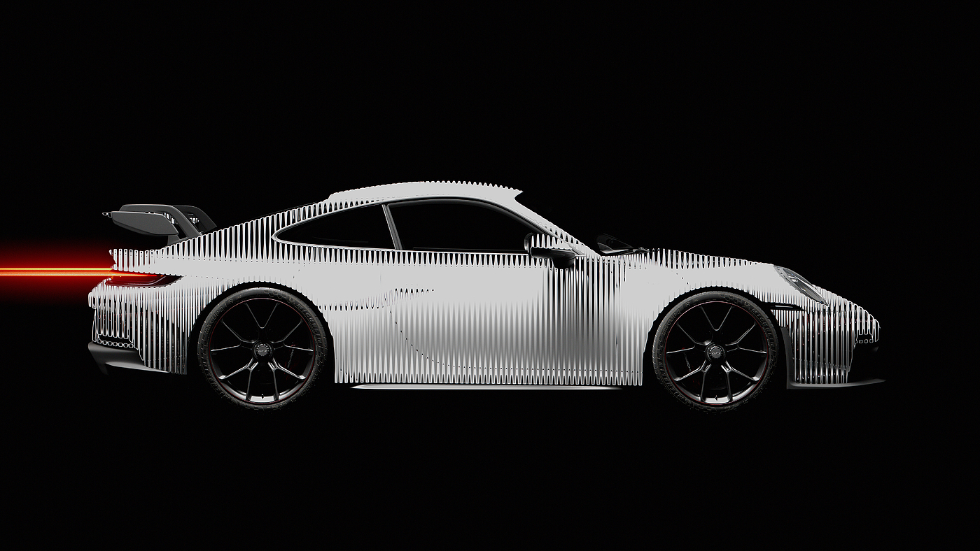 cgi，3d，模型，汽车，911 GT3，保时捷，