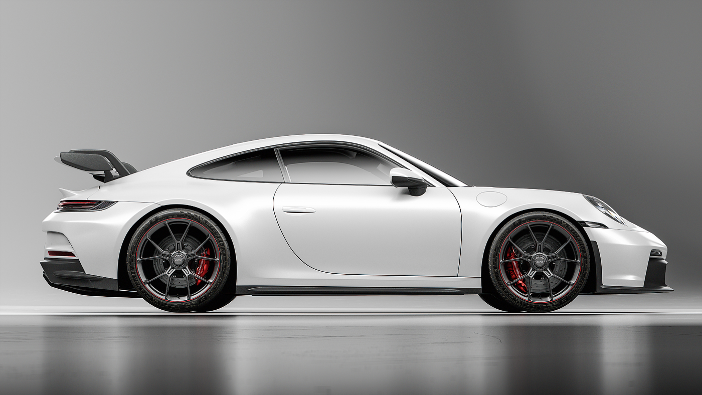 cgi，3d，Model，automobile，911 GT3，Porsche，