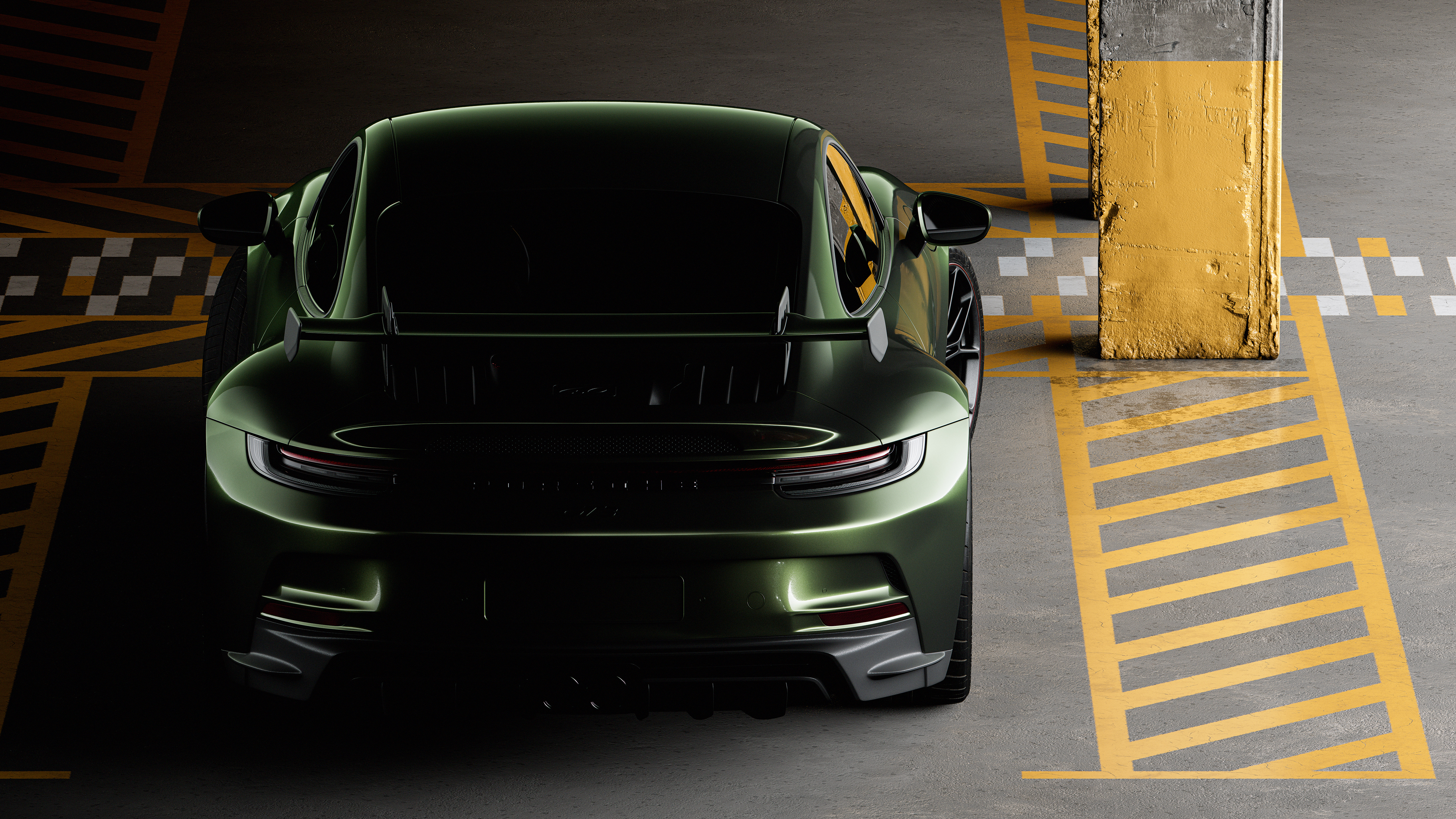 cgi，3d，Model，automobile，911 GT3，Porsche，