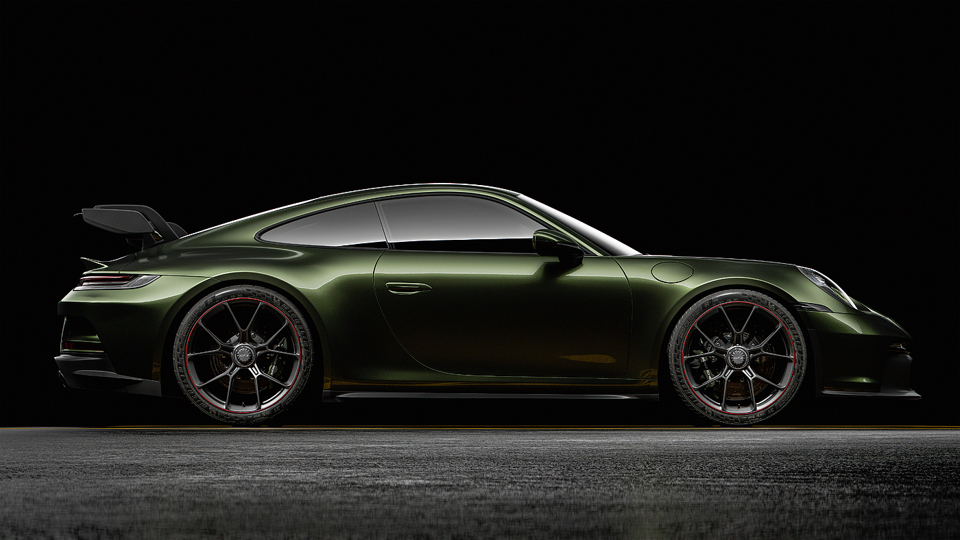 cgi，3d，Model，automobile，911 GT3，Porsche，