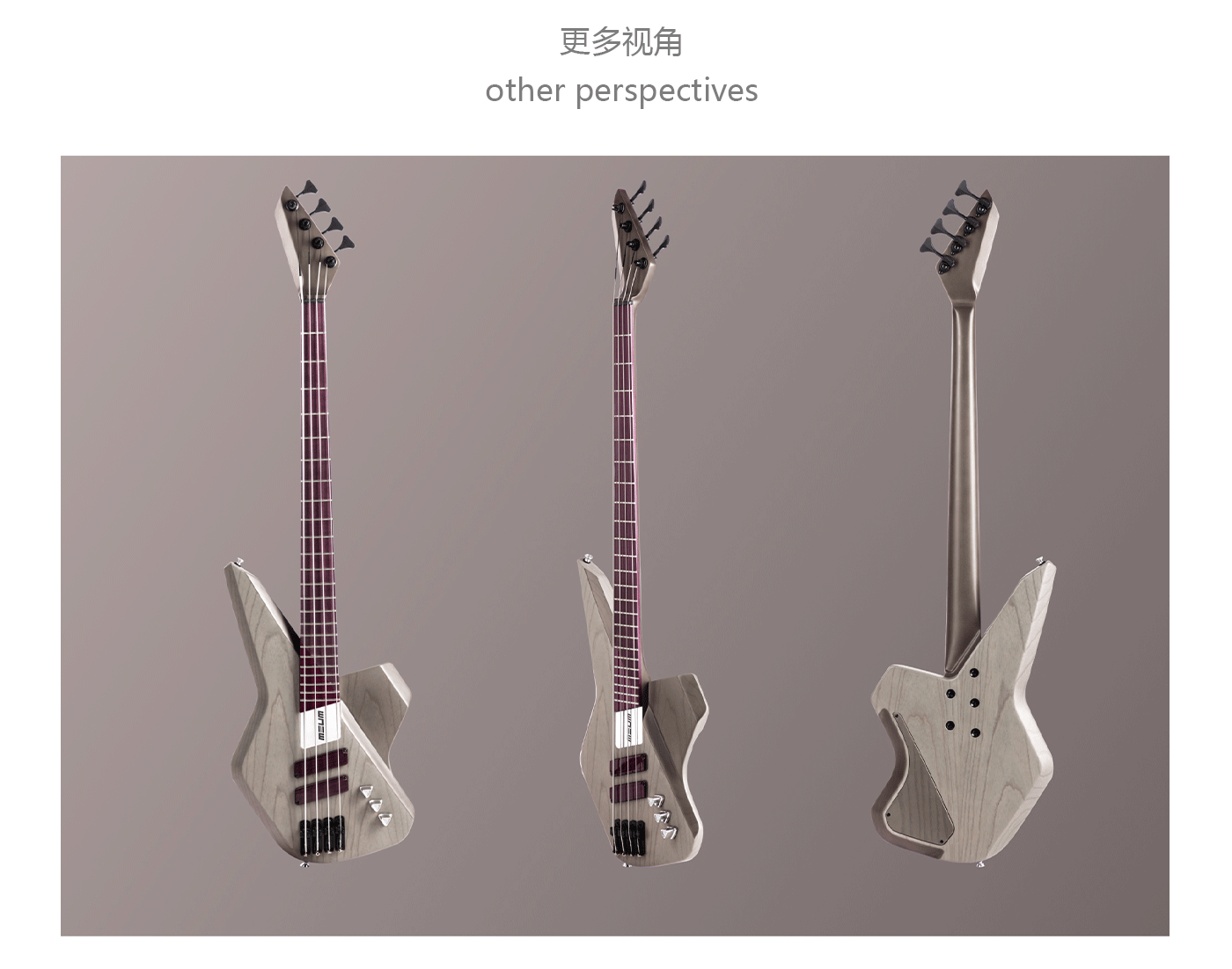 product design，bass guitar，Musical instrument design，Italian design，Original design，