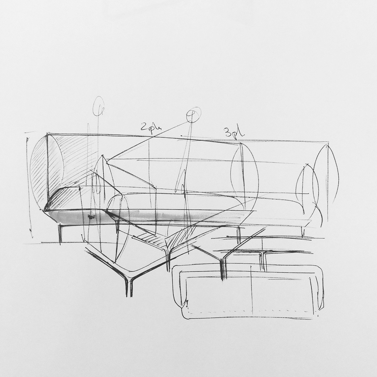 sofa，Footstool，Bolia，Cloud，