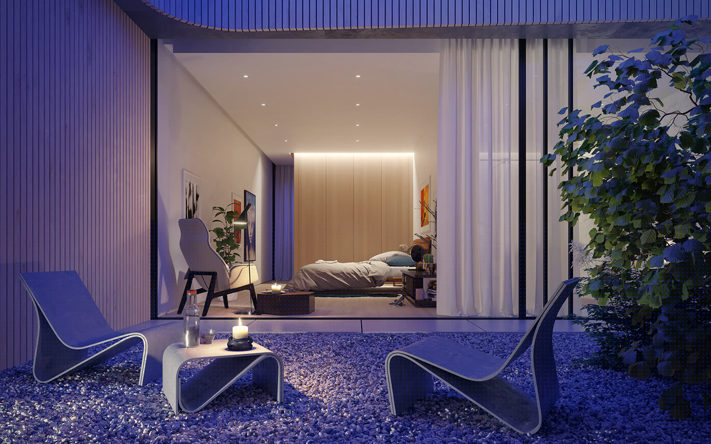 Render，FBX，3D model，3VO House，Mario Maleš，