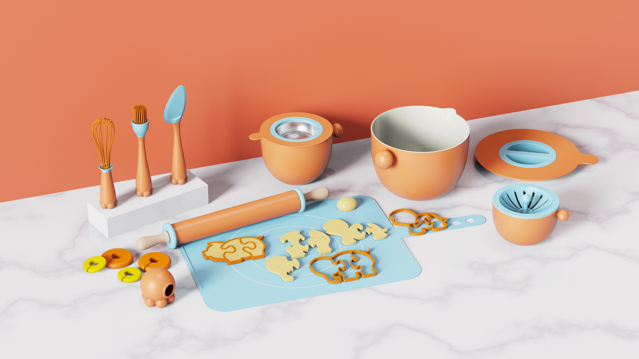 jigsaw puzzle，Parent-child baking，Serial design，