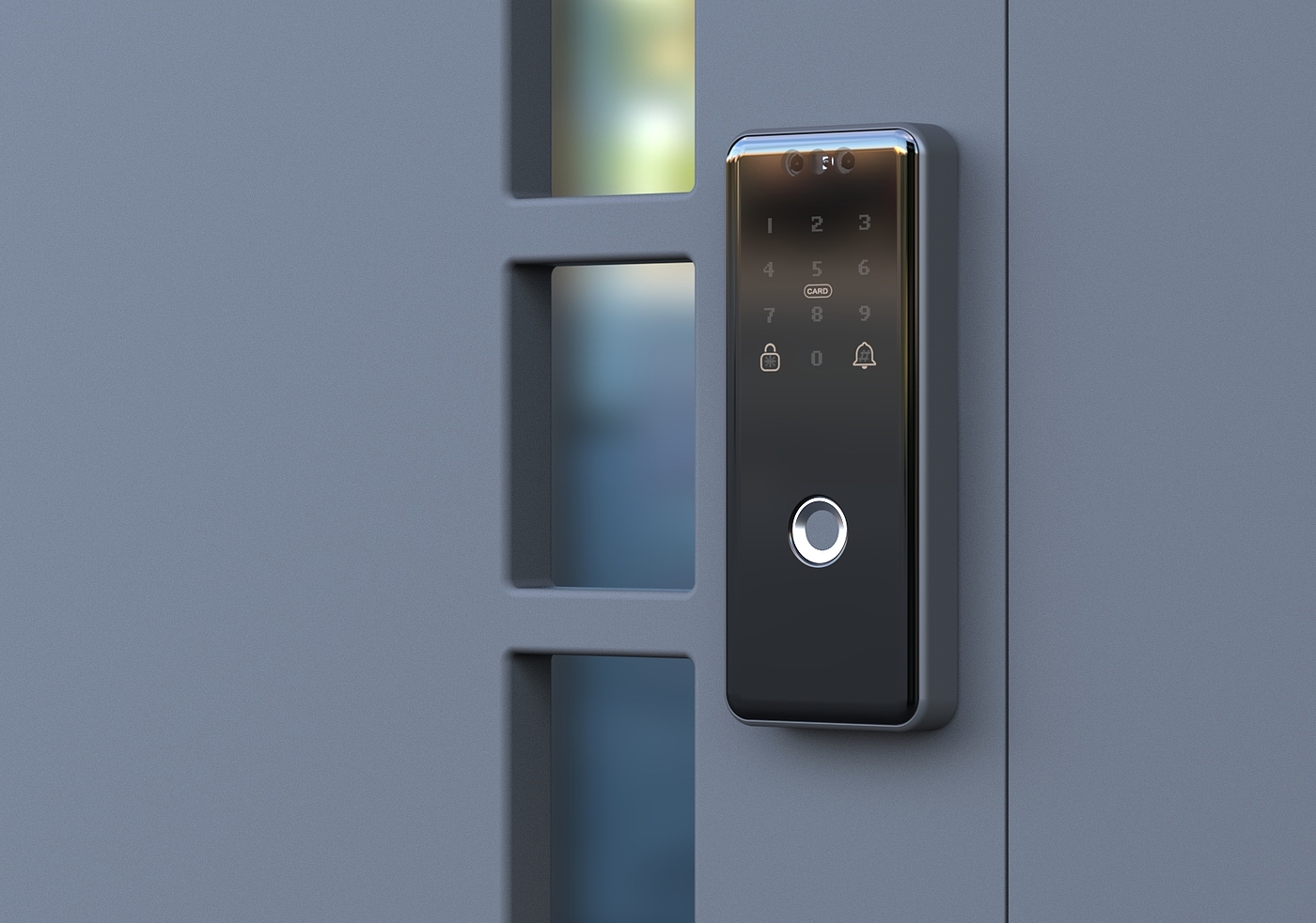 Double-sided fingerprint lock，Double-sided smart lock，Singapore Smart Lock，Singapore Fingerprint Lock，Face Recognition in Singapore，
