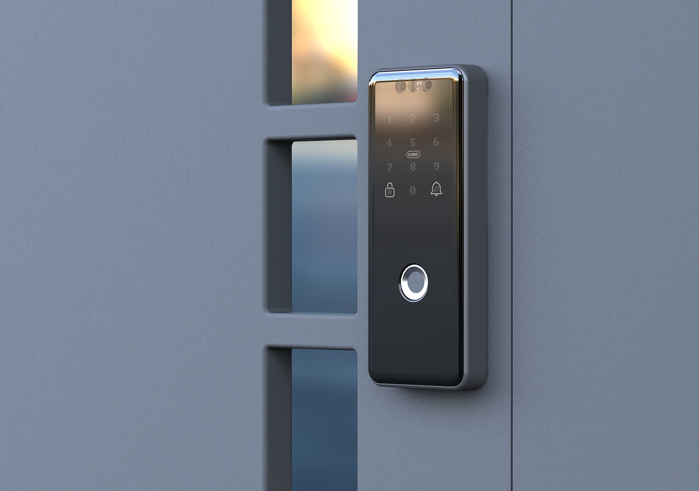 Double-sided fingerprint lock，Double-sided smart lock，Singapore Smart Lock，Singapore Fingerprint Lock，Face Recognition in Singapore，