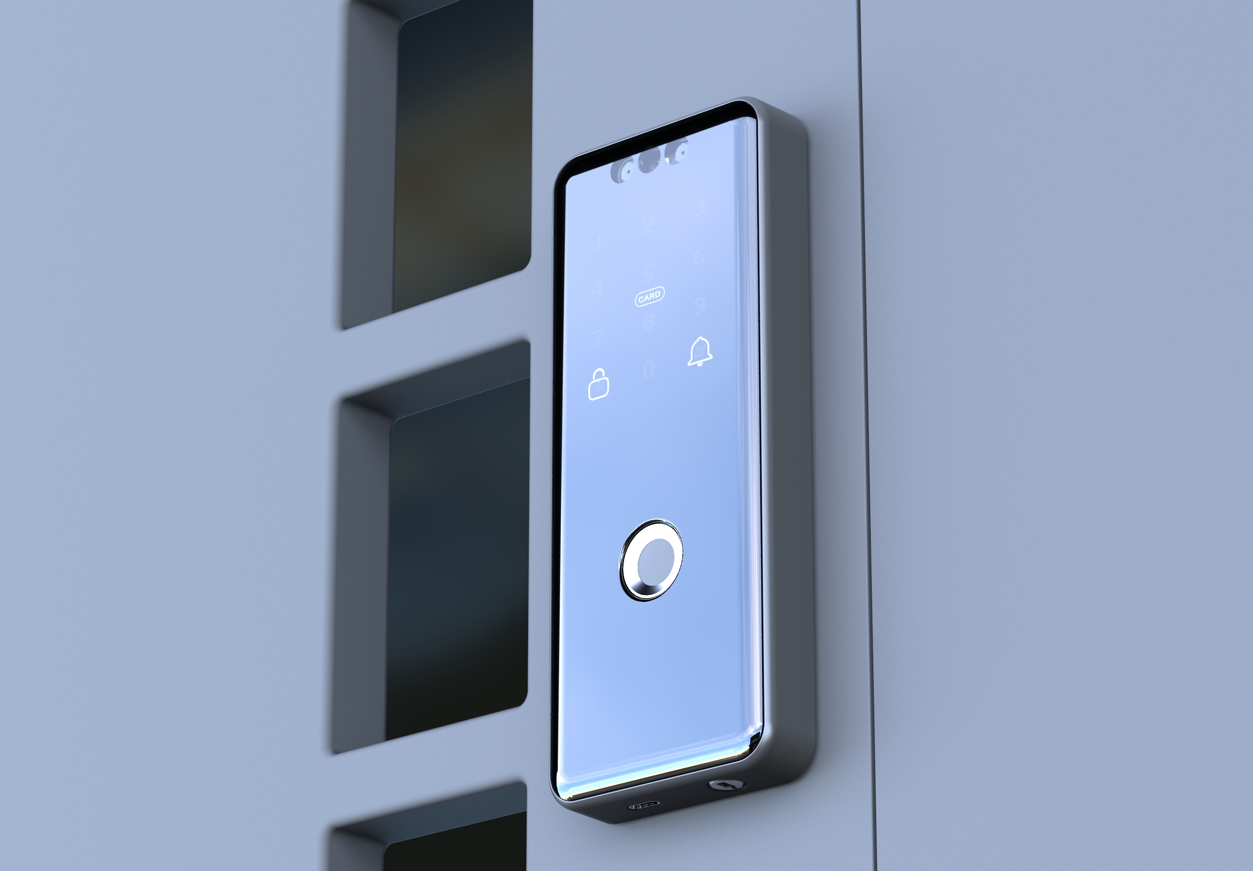 Double-sided fingerprint lock，Double-sided smart lock，Singapore Smart Lock，Singapore Fingerprint Lock，Face Recognition in Singapore，