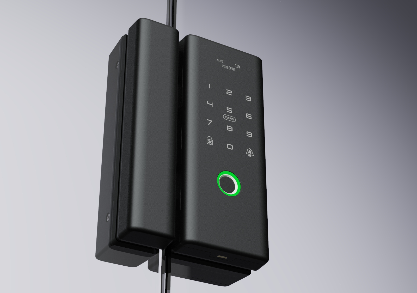 Glass door fingerprint lock，