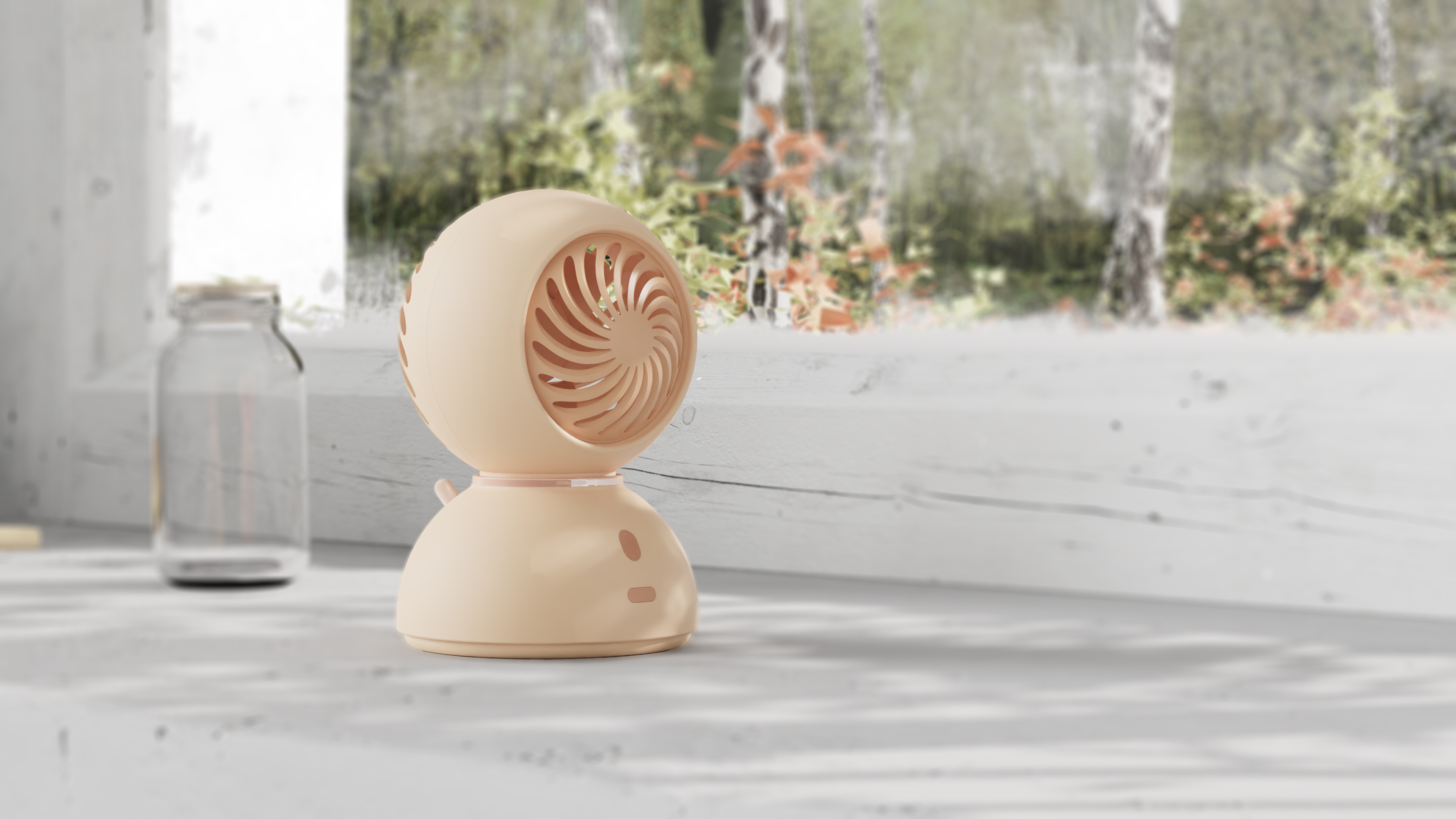 Fan，Retro small fan，