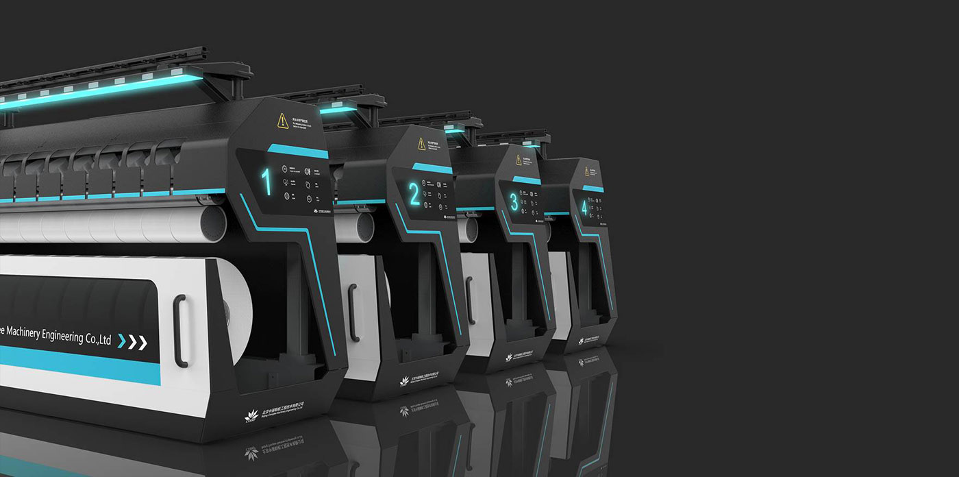 Winding machine，industrial equipment ，industrial design，