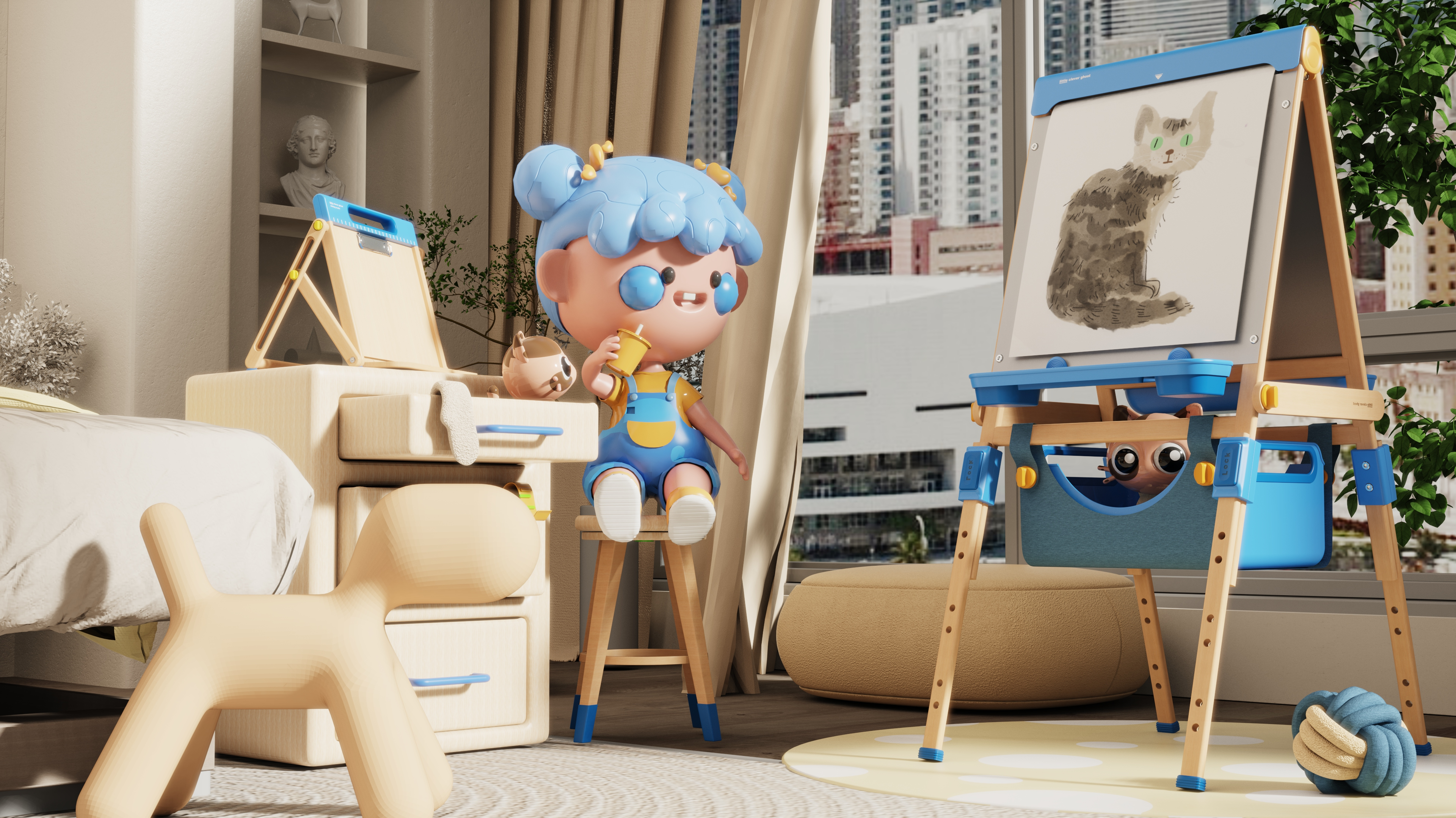 Children's easel，Vertical easel，Desktop easel，children，Toys，Children's learning，Children's painting，