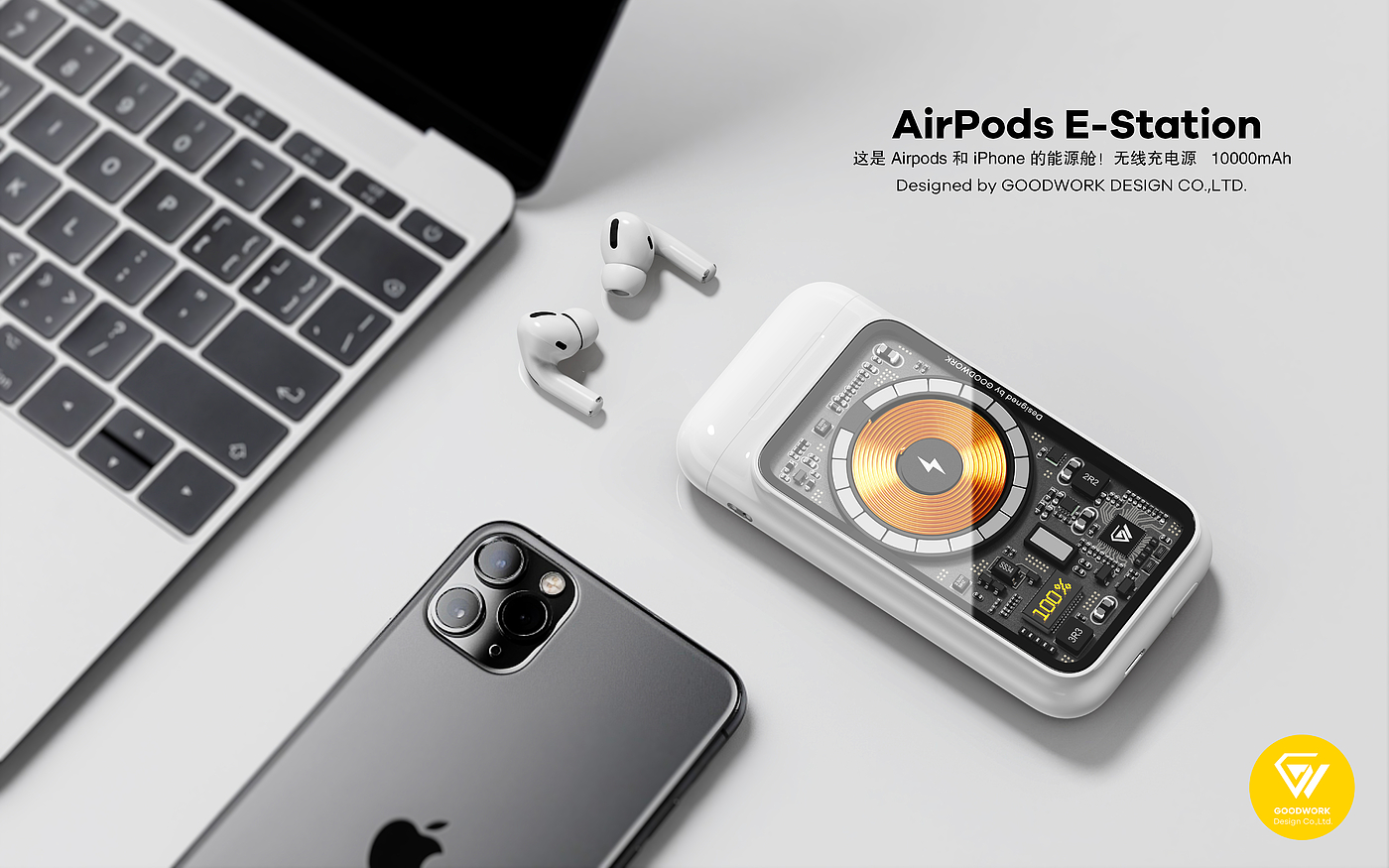 airpods，Wireless charging treasure，Apple headset charging bin，Bluetooth headset charging bin，