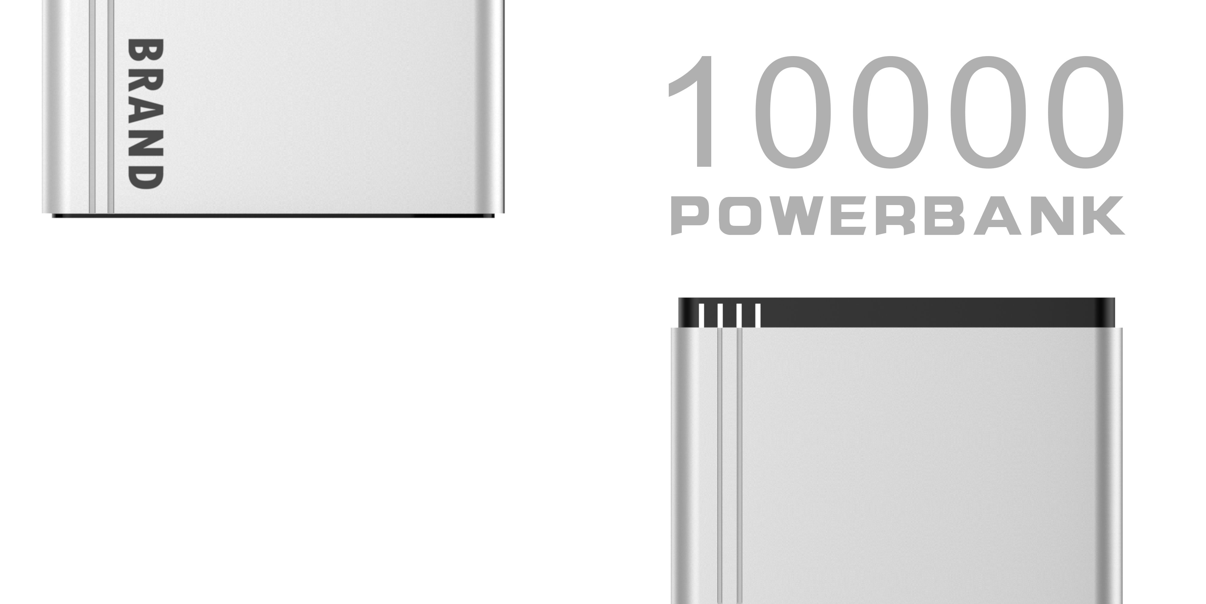 10000mAh，portable source，Modern simplicity，Metal wind，