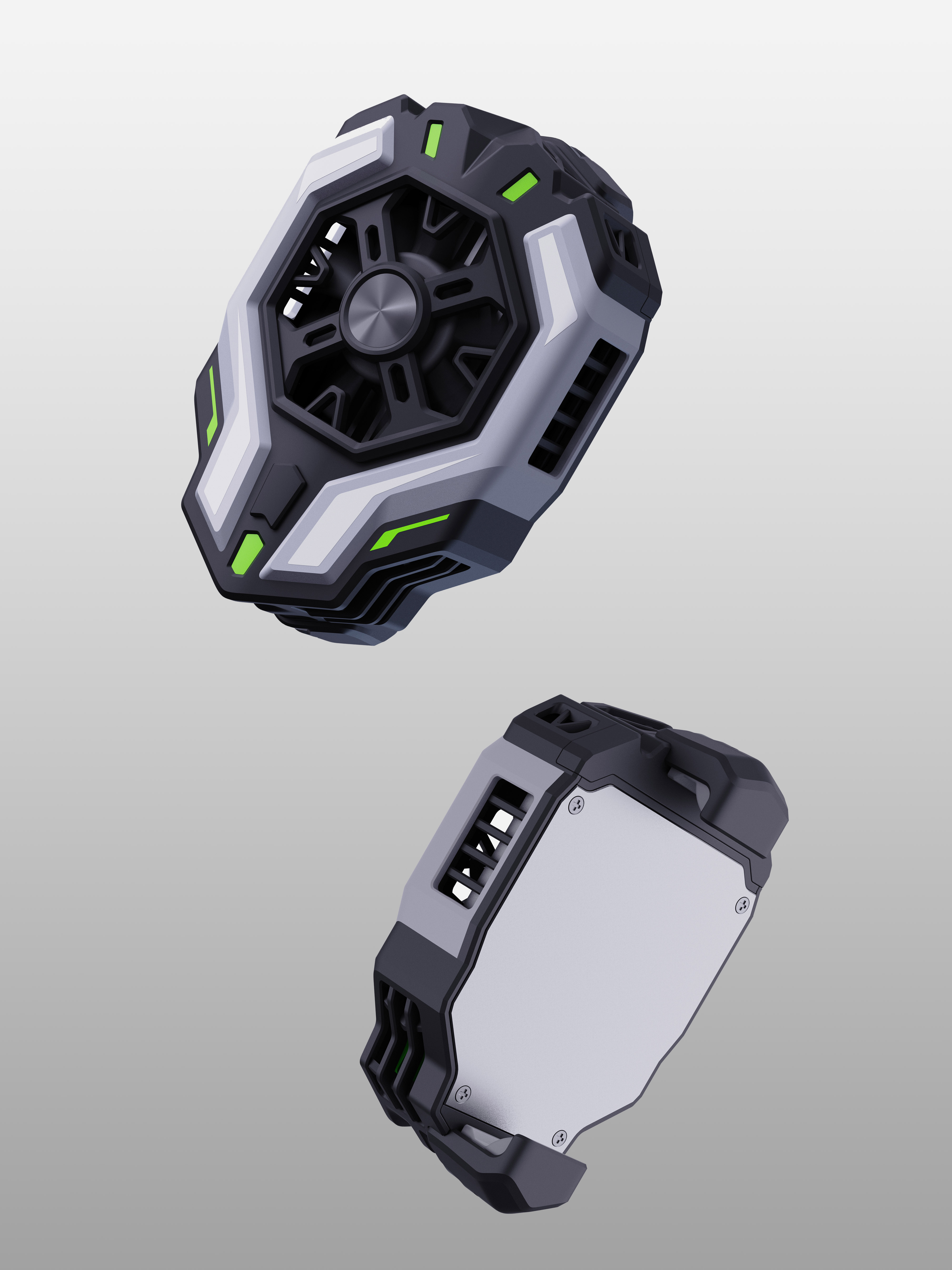 radiator，Mobile phone radiator，Heat dissipation back clip，semiconductor heat sink，Mecha wind，Game accessories，