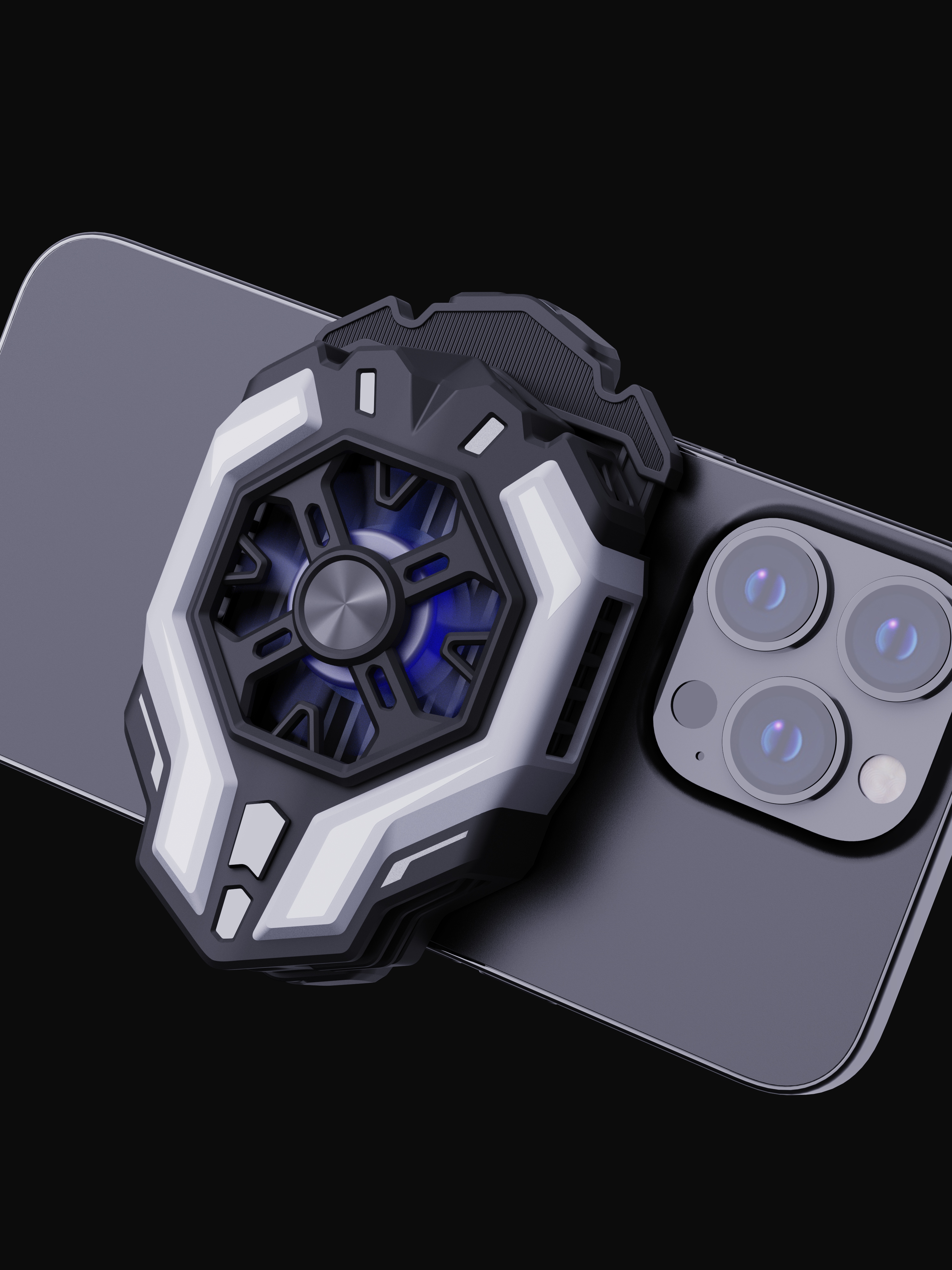 radiator，Mobile phone radiator，Heat dissipation back clip，semiconductor heat sink，Mecha wind，Game accessories，