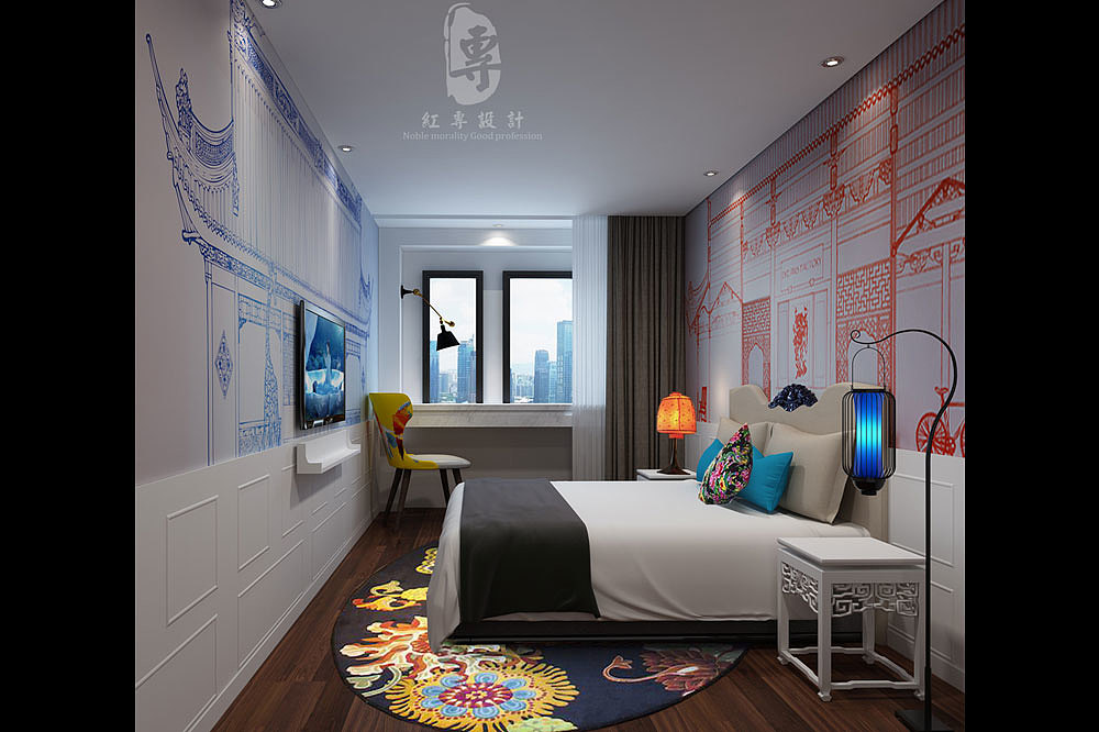 Hotel Design，Theme hotel design，Chengdu Hongzhuan，