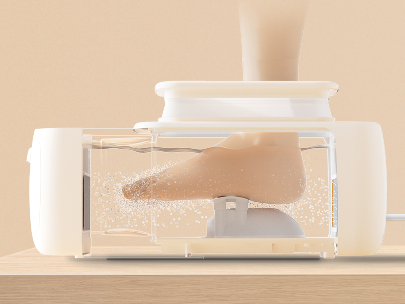 nursing，foot，intelligence，ultrasonic，packing design，product design，foot care machine，Foot bath，