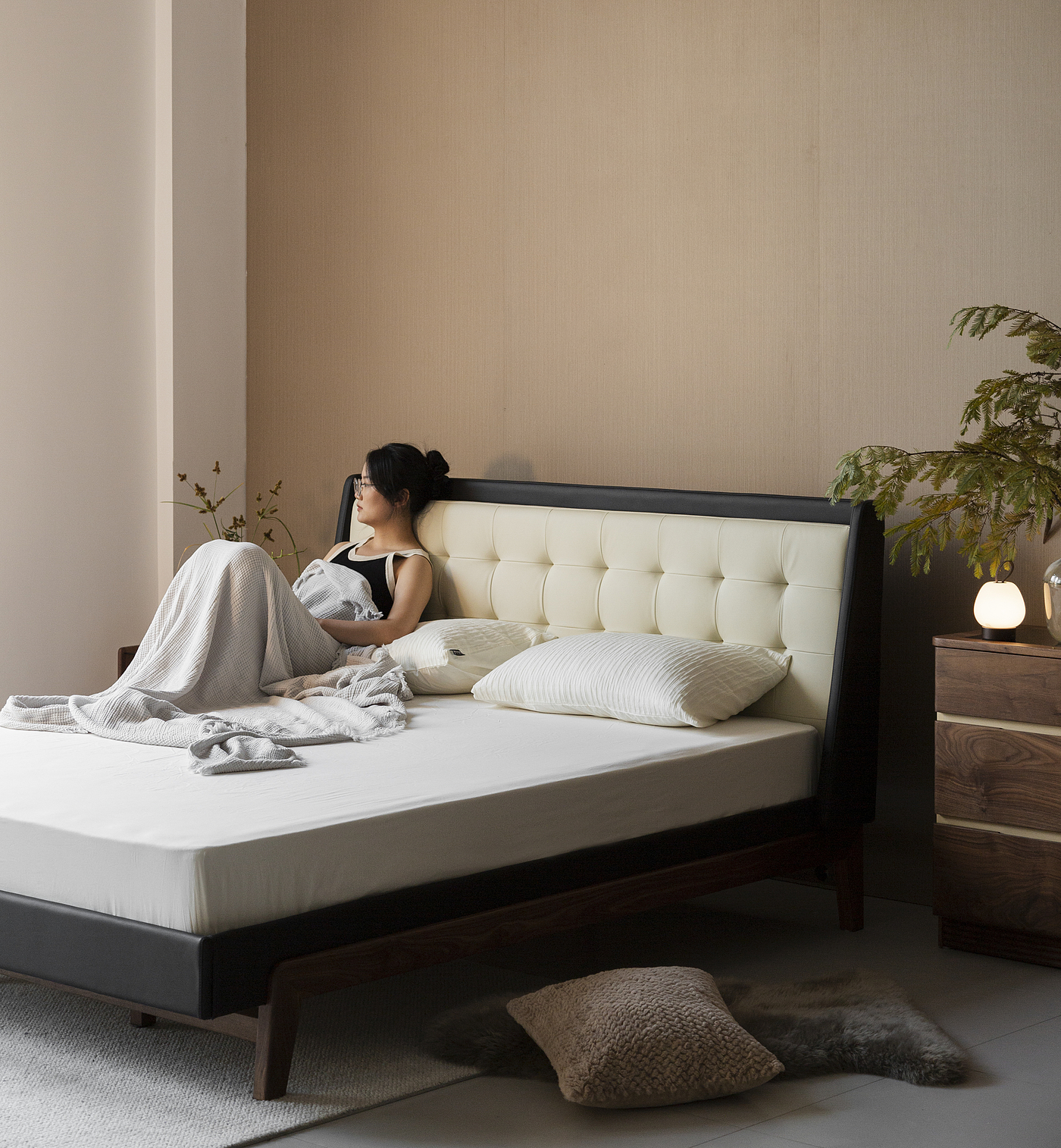 Soft bag bed，furniture design ，Original design，industrial design，