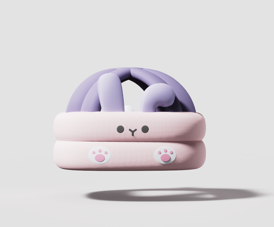 Head protection cap，Mother and baby，children，Hat，rabbit，